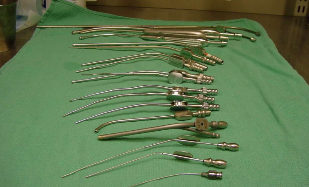 Filthy surgical instruments